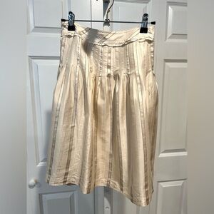 🔥SALE🔥The Limited Cream and Gray A-Line Skirt Size 8